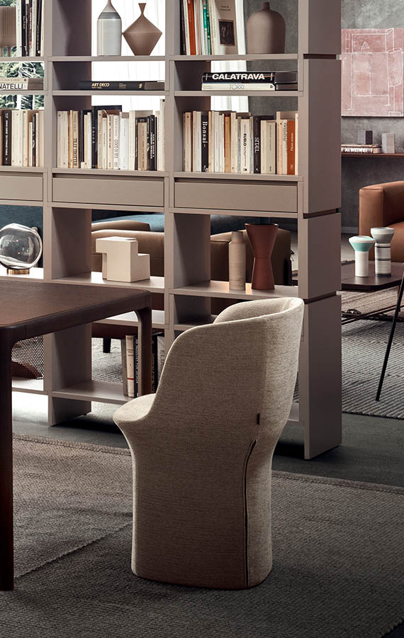 poltroncina design philippe tabet in tessuto sfoderabile