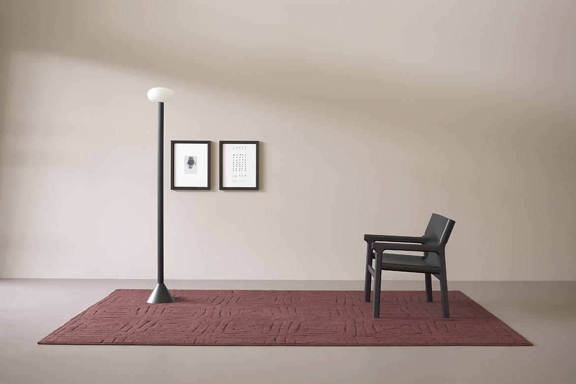 italian rugs design Pianca red carpet