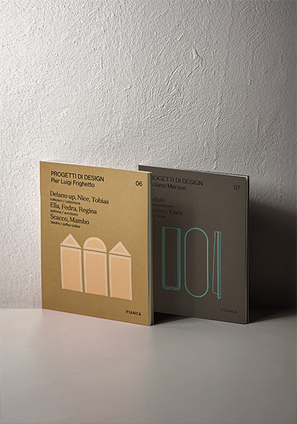 Nuovi cataloghi progetti di design Pianca, divani, poltrone e tavolini design Pier Luigi Frighetto